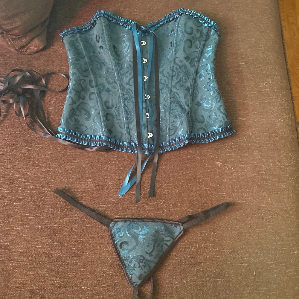 Amazon Corset Top  and G-String set
